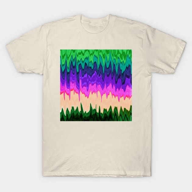 Rainbow Psychedelic T-Shirt by Golden Eagle Design Studio